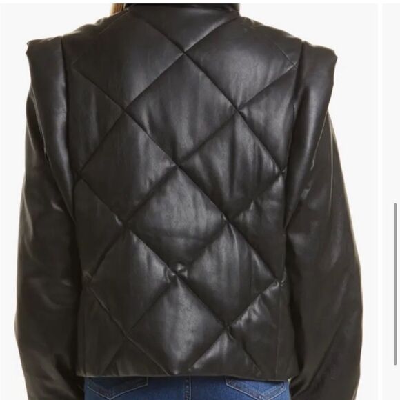 Pistola Revolve Callisto Faux Leather Reversible Jacket and Vest XL NWT - Picture 6 of 13